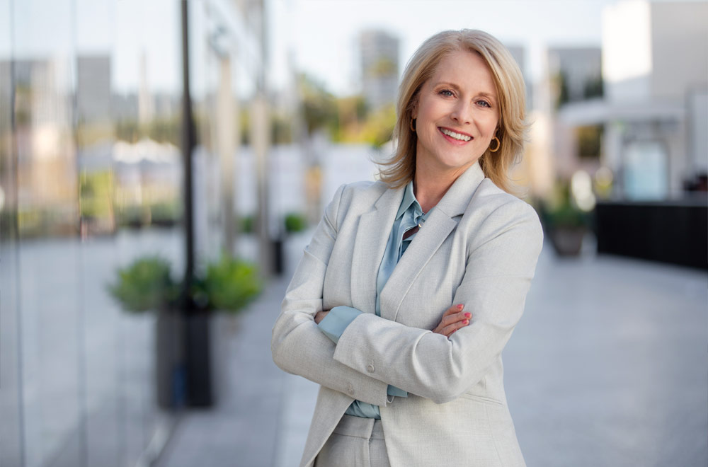 Woman thinking about property investment financing options in Barrie