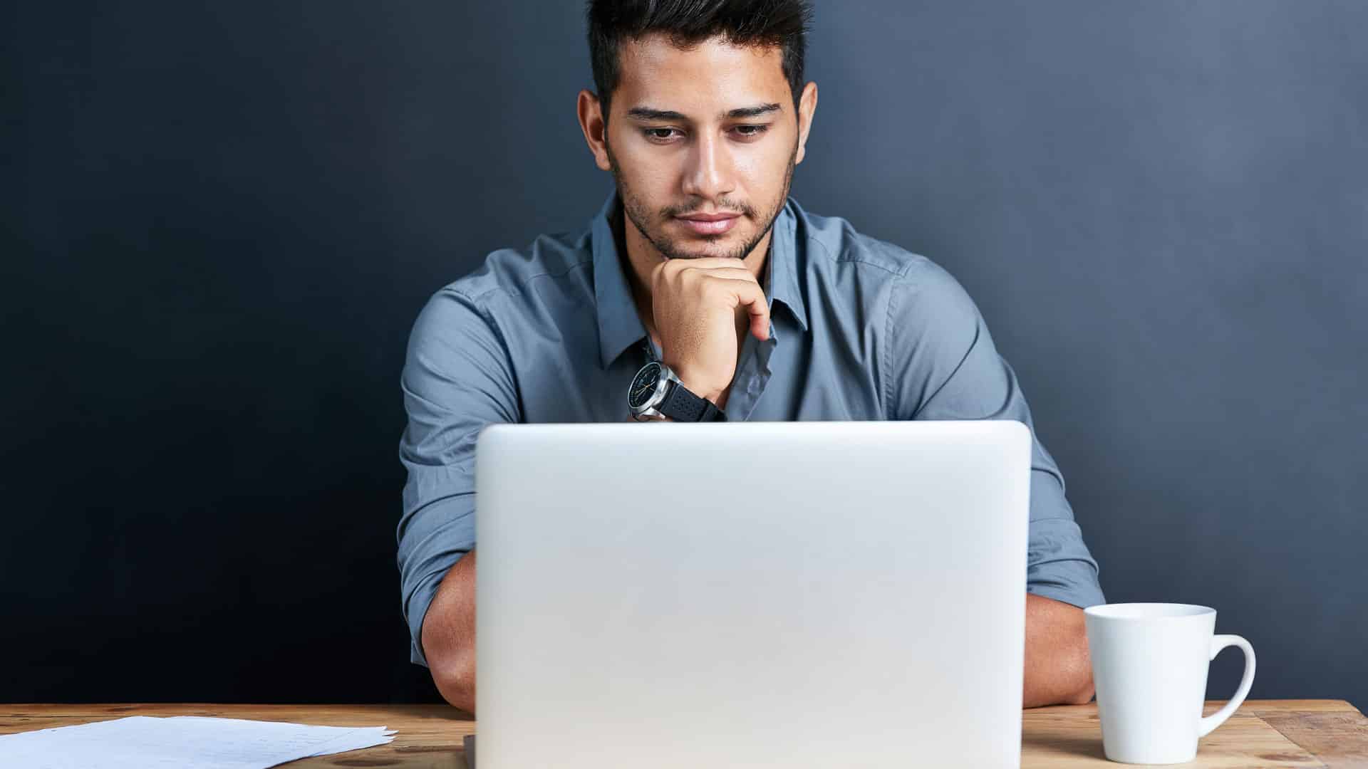 man looking at mortgage renewal options