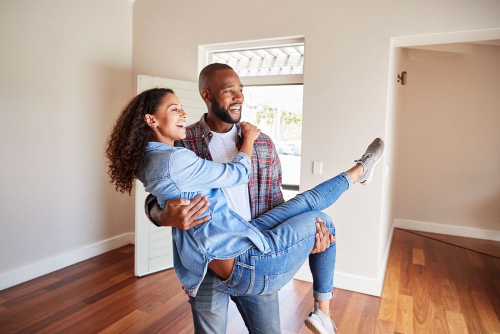 First home buyers celebrating